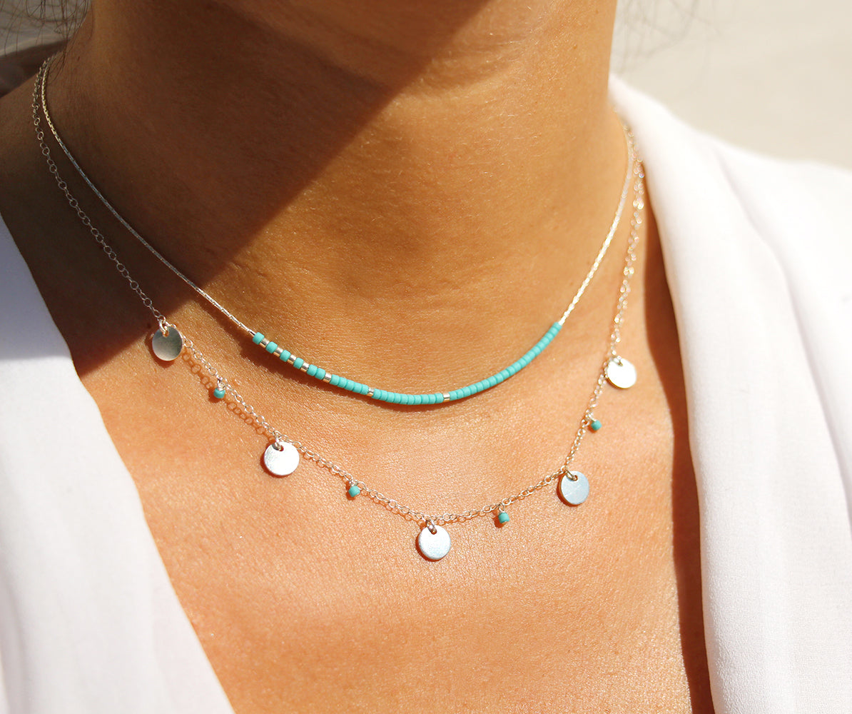 Collier Aurora - Collier 5 médailles - Argent 925