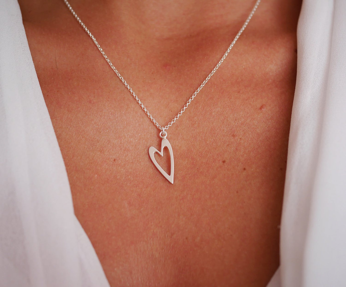 Collier Sweetheart - Coeur - Déclaration d'amour - Argent 925