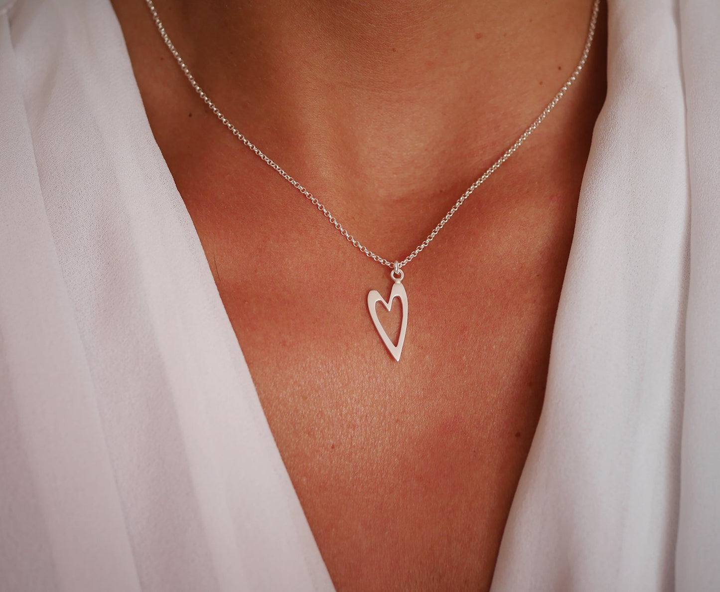 Collier Sweetheart - Coeur - Déclaration d'amour - Argent 925