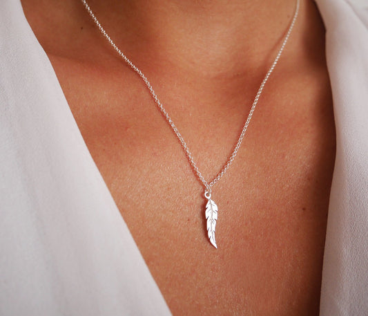 Collier Plum's - Petite plume - Argent 925