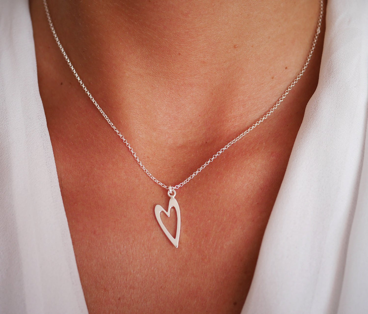 Collier Sweetheart - Coeur - Déclaration d'amour - Argent 925