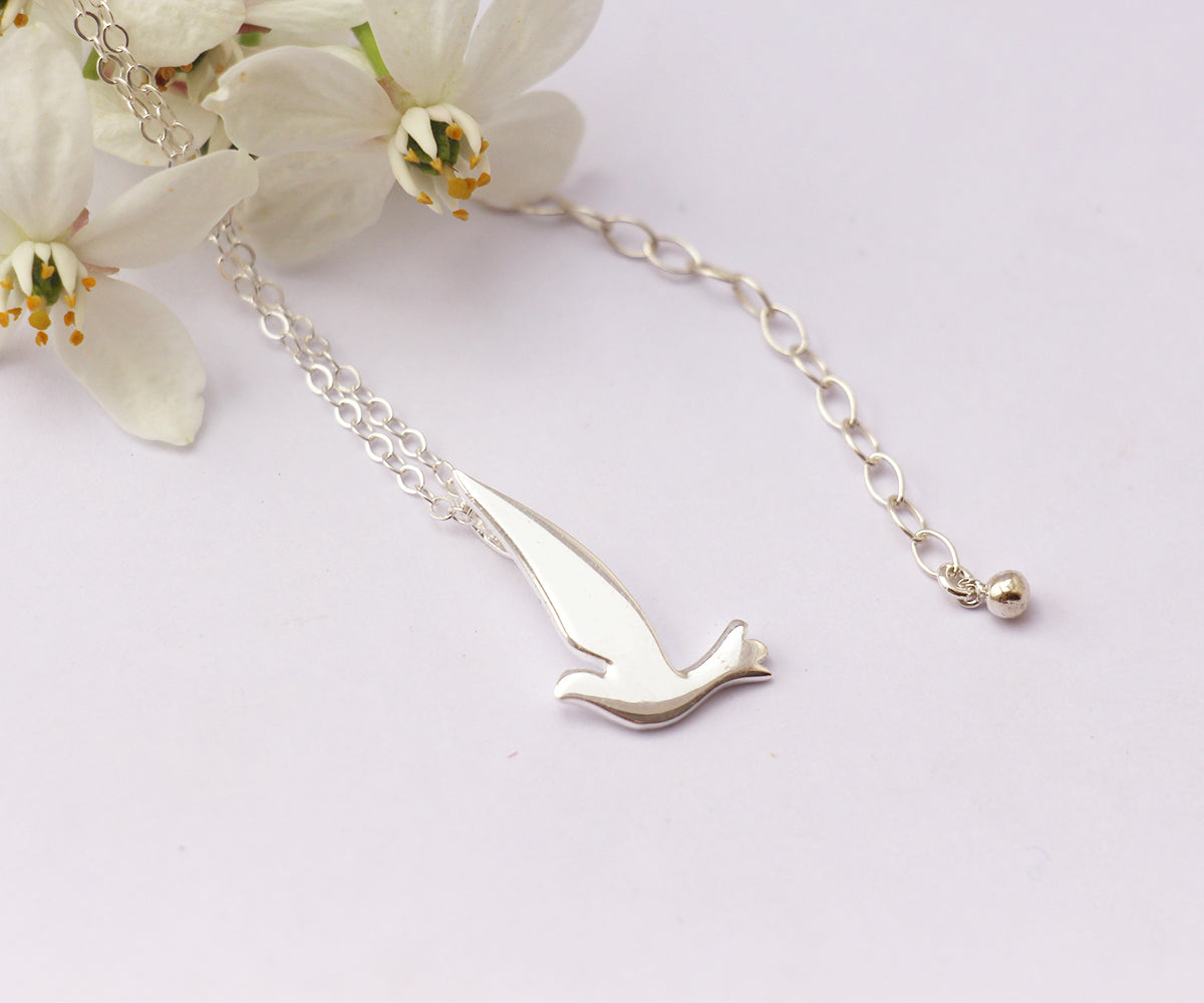 Collier Vogel - Oiseau Hirondelle - Argent 925