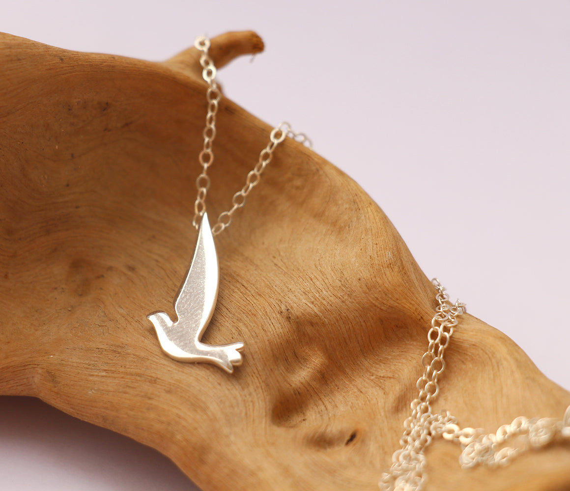 Collier Vogel - Oiseau Hirondelle - Argent 925