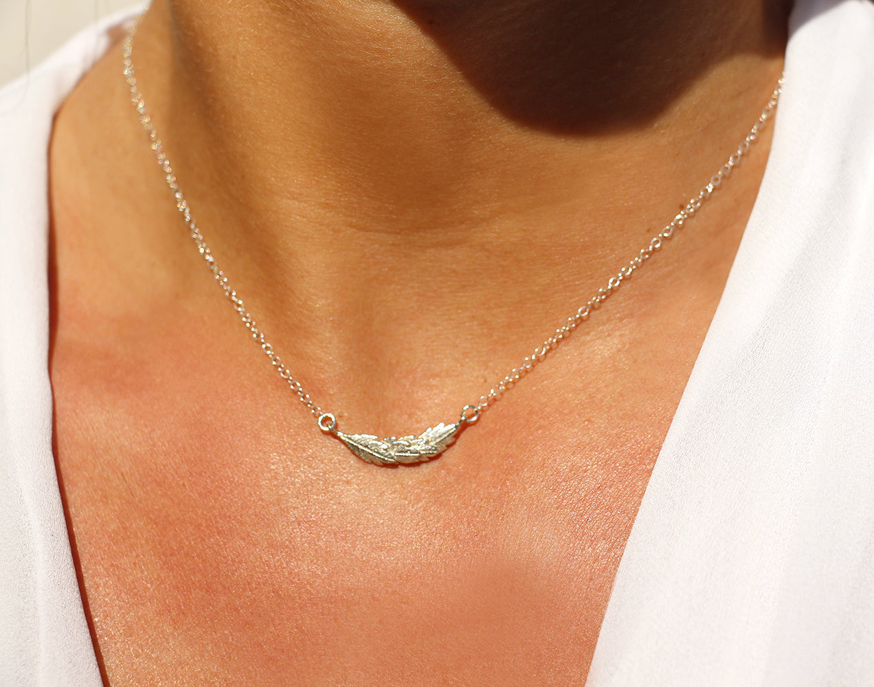 Collier Kali - Plumes - Argent 925