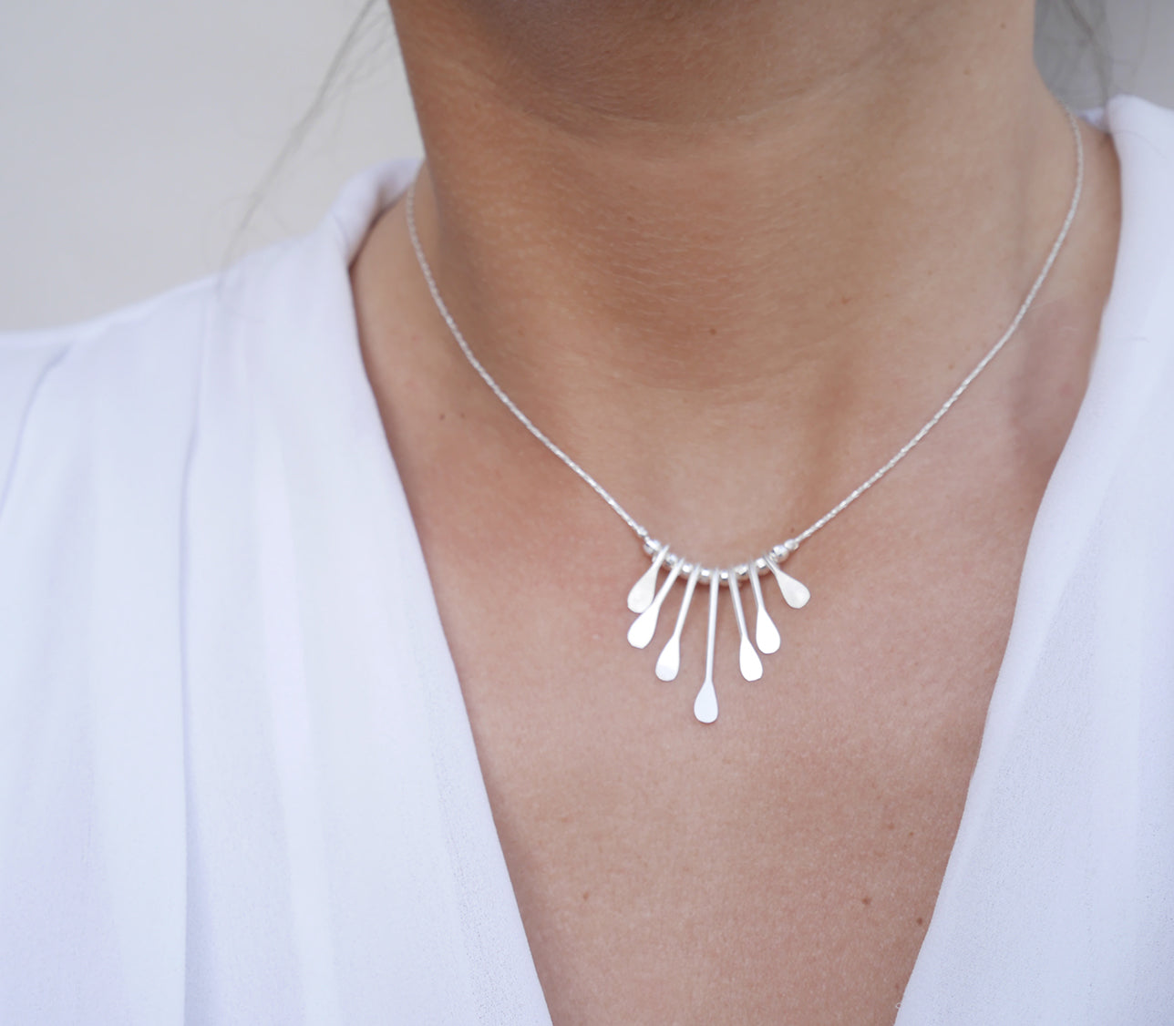 Collier Olympe - Goutte paddle - Argent 925