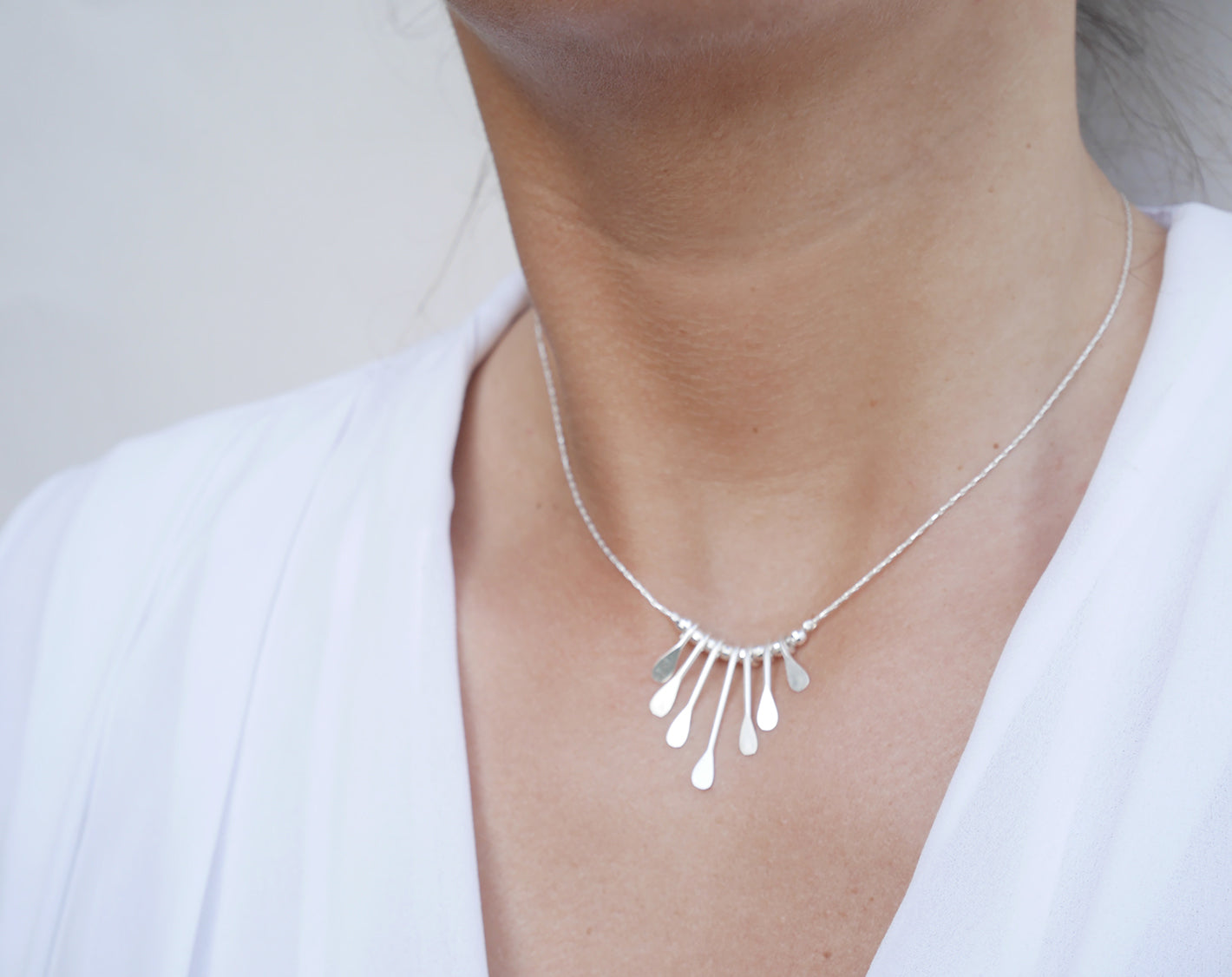 Collier Olympe - Goutte paddle - Argent 925