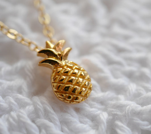 Collier Pynia - Ananas - Plaqué Or