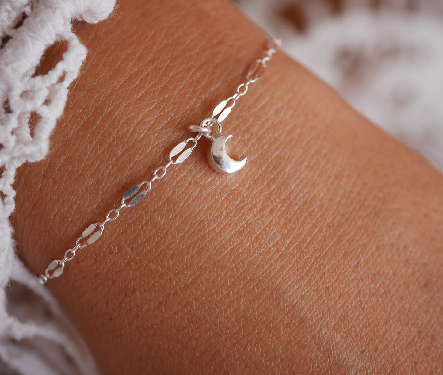 Bracelet Inaë - Mini lune - Argent 925