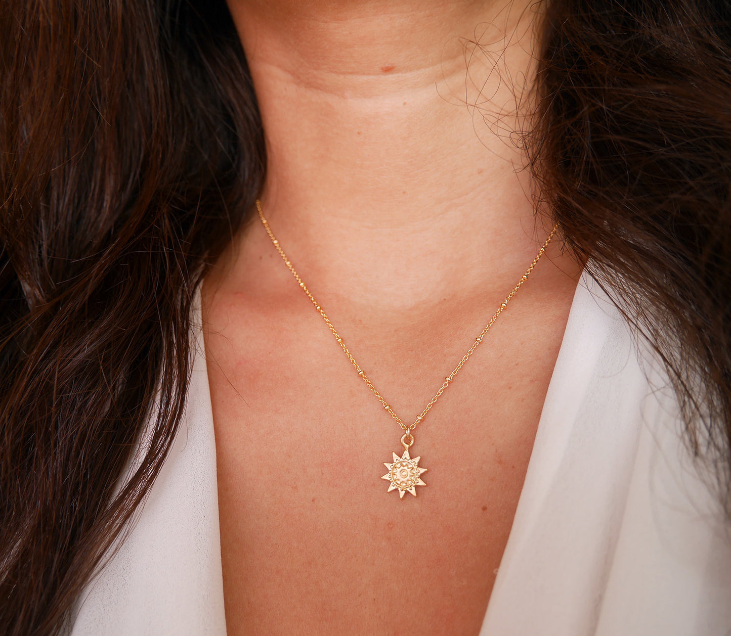 Collier Sunshine - Soleil - Boho - Plaqué Or