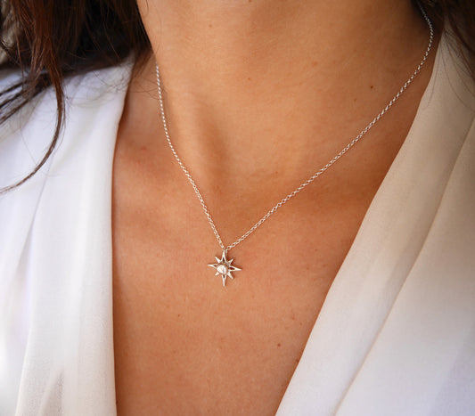 Collier Northstar - étoile polaire - Argent 925