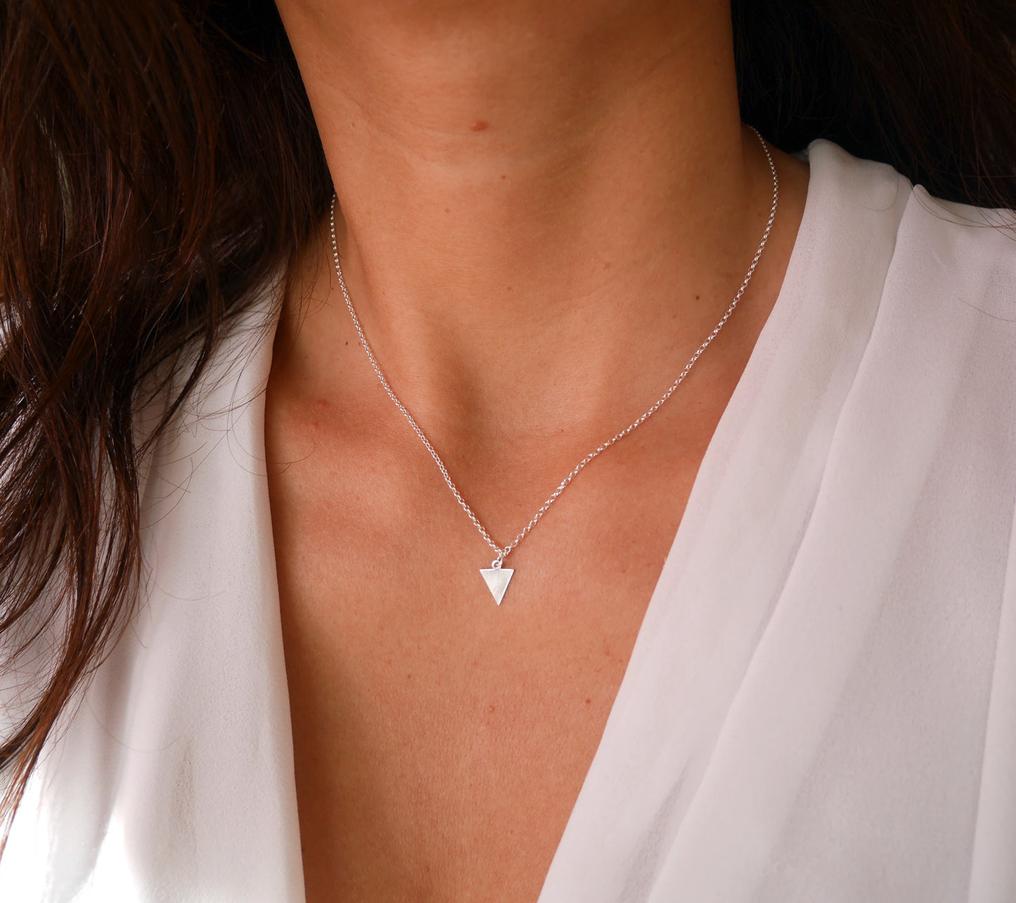 Collier antheia - Triangle - Argent 925