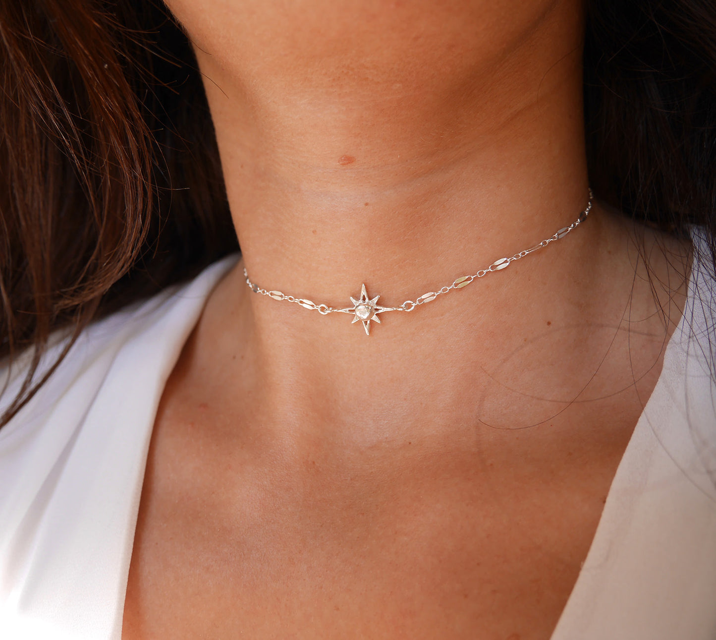 Ras du cou Northstar - Choker - étoile polaire - Argent 925