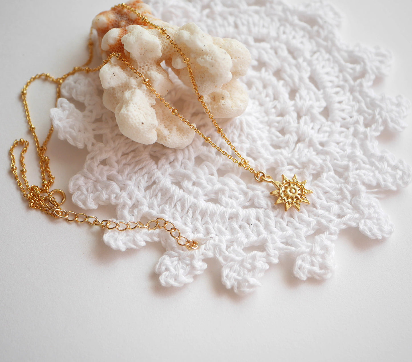 Collier Sunshine - Soleil - Boho - Plaqué Or