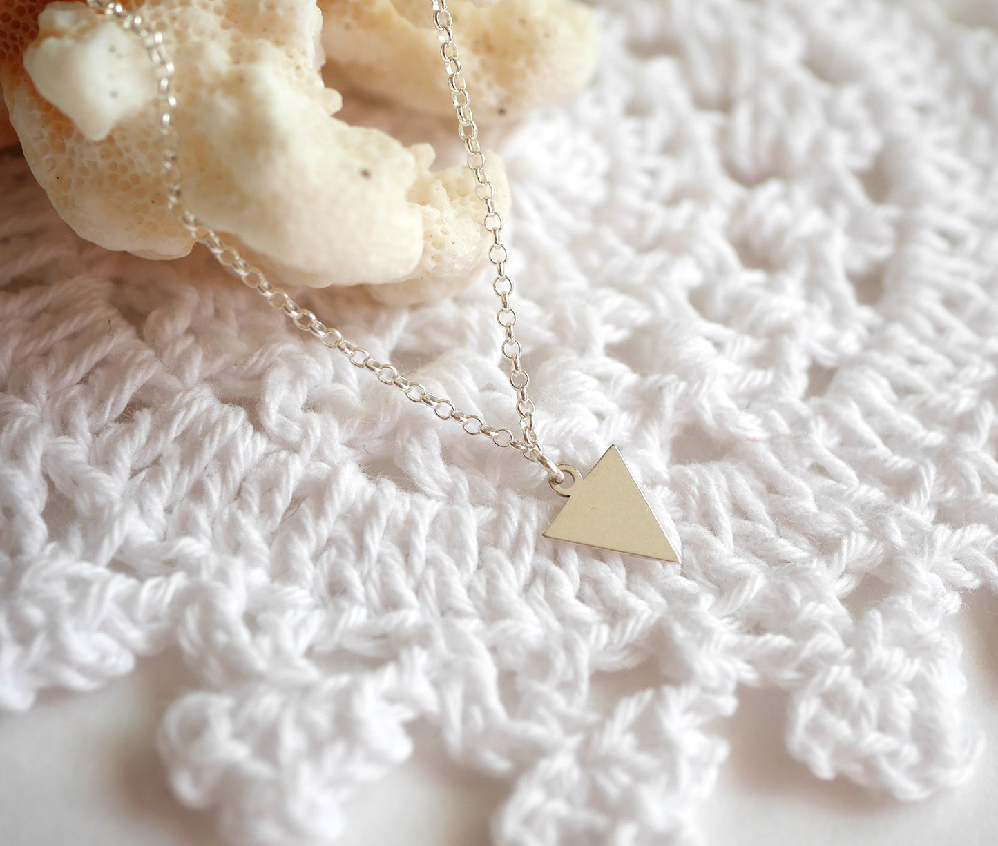 Collier antheia - Triangle - Argent 925