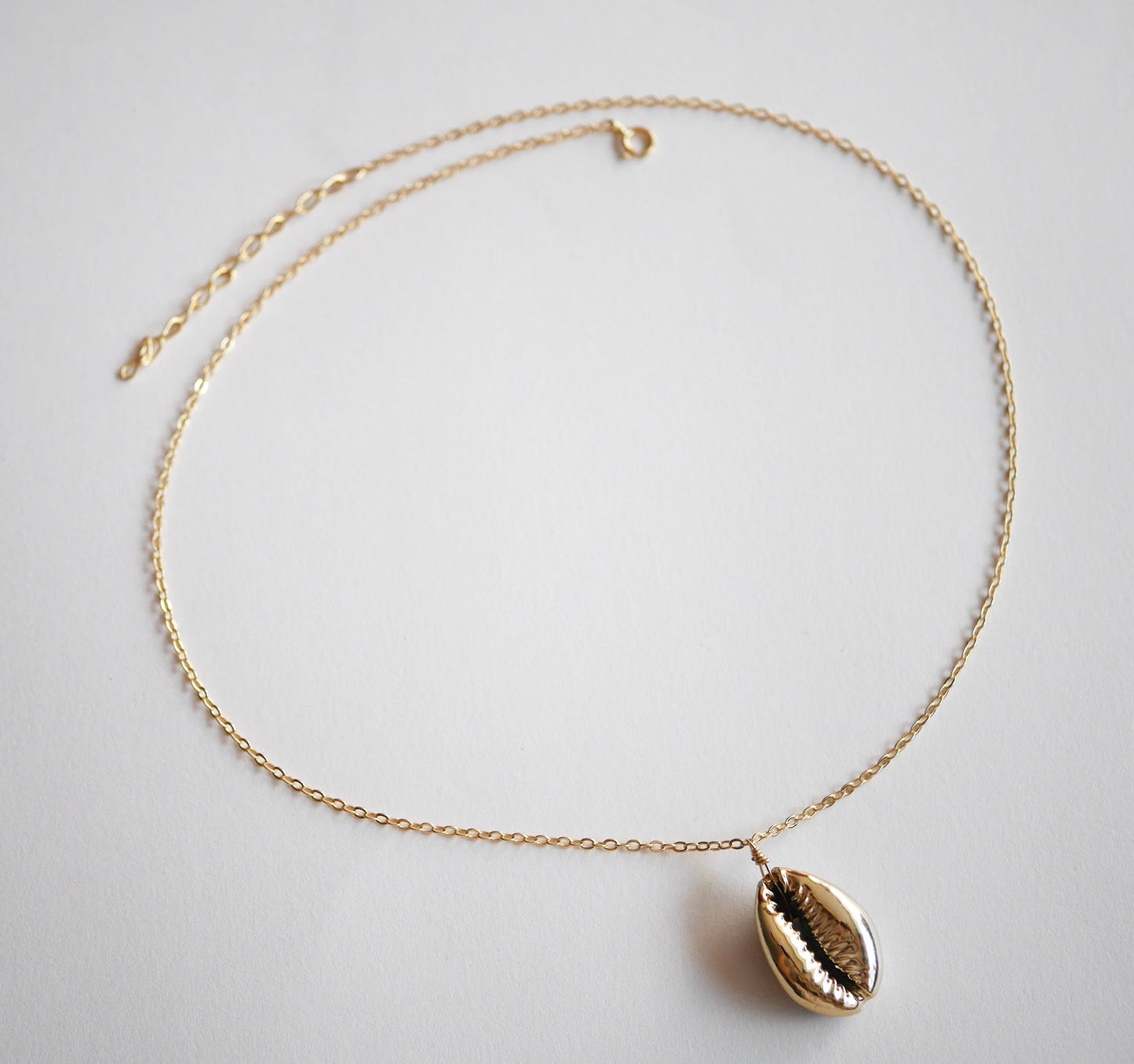 Collier Seashell - Coquillage Cowri - Plaqué Or