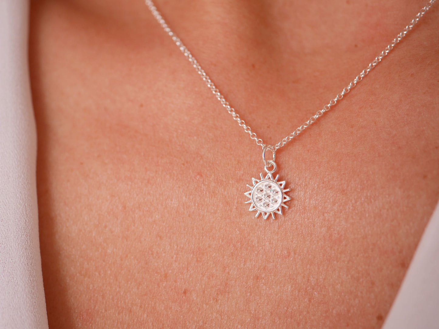 Collier Shiny - Mini soleil - Argent 925