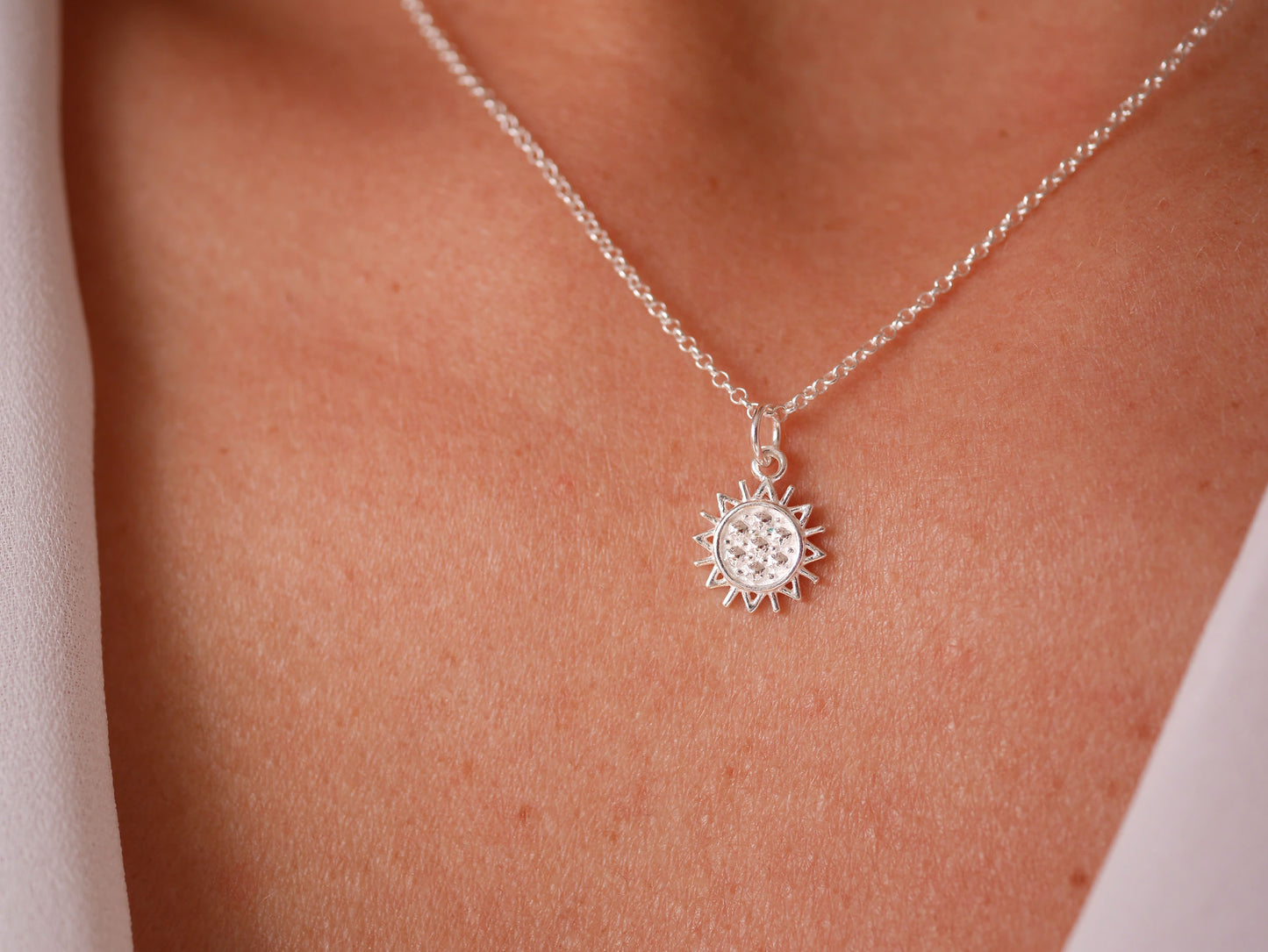 Collier Shiny - Mini soleil - Argent 925