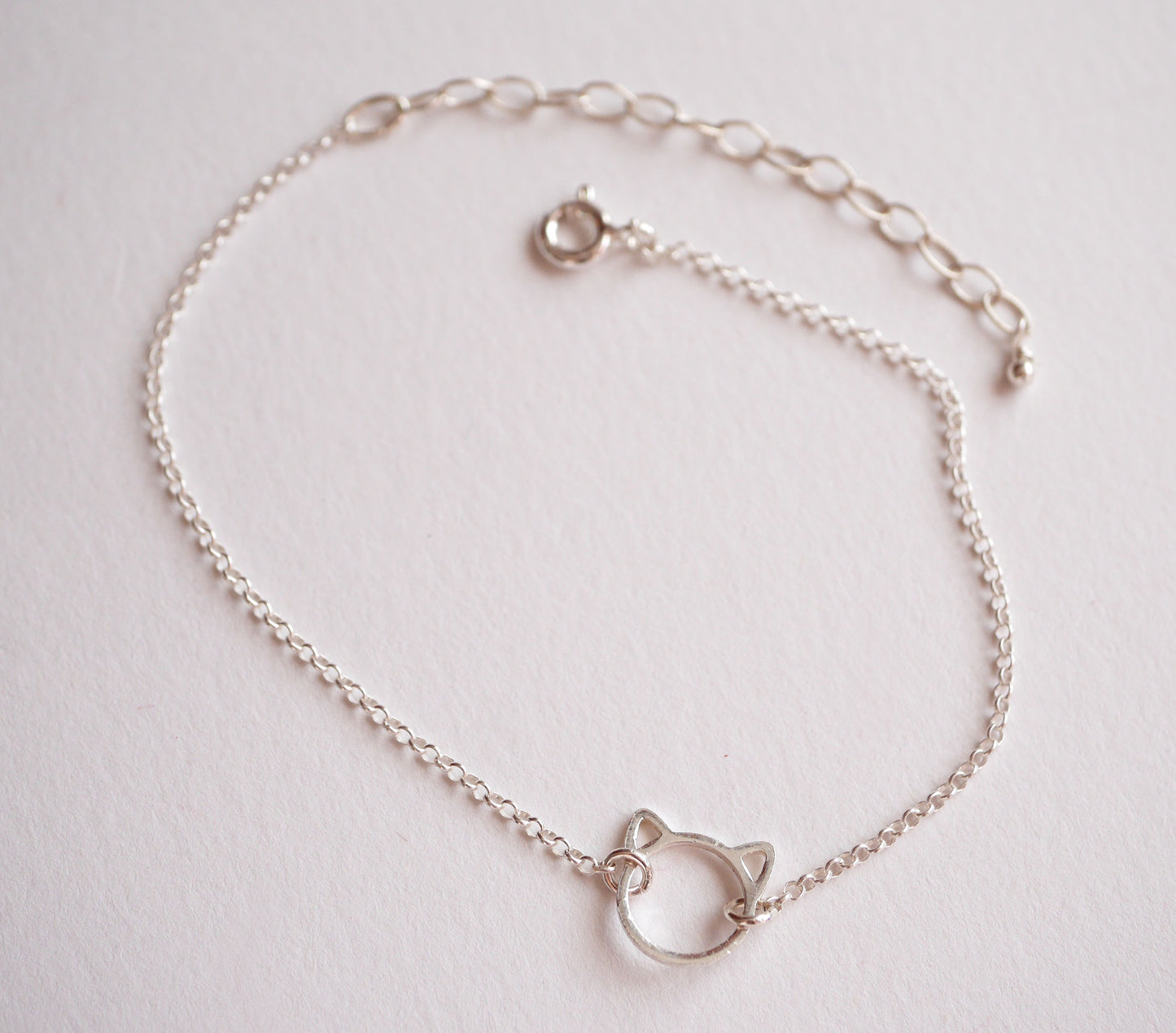 Bracelet Miaou - Tête de chat - Argent 925