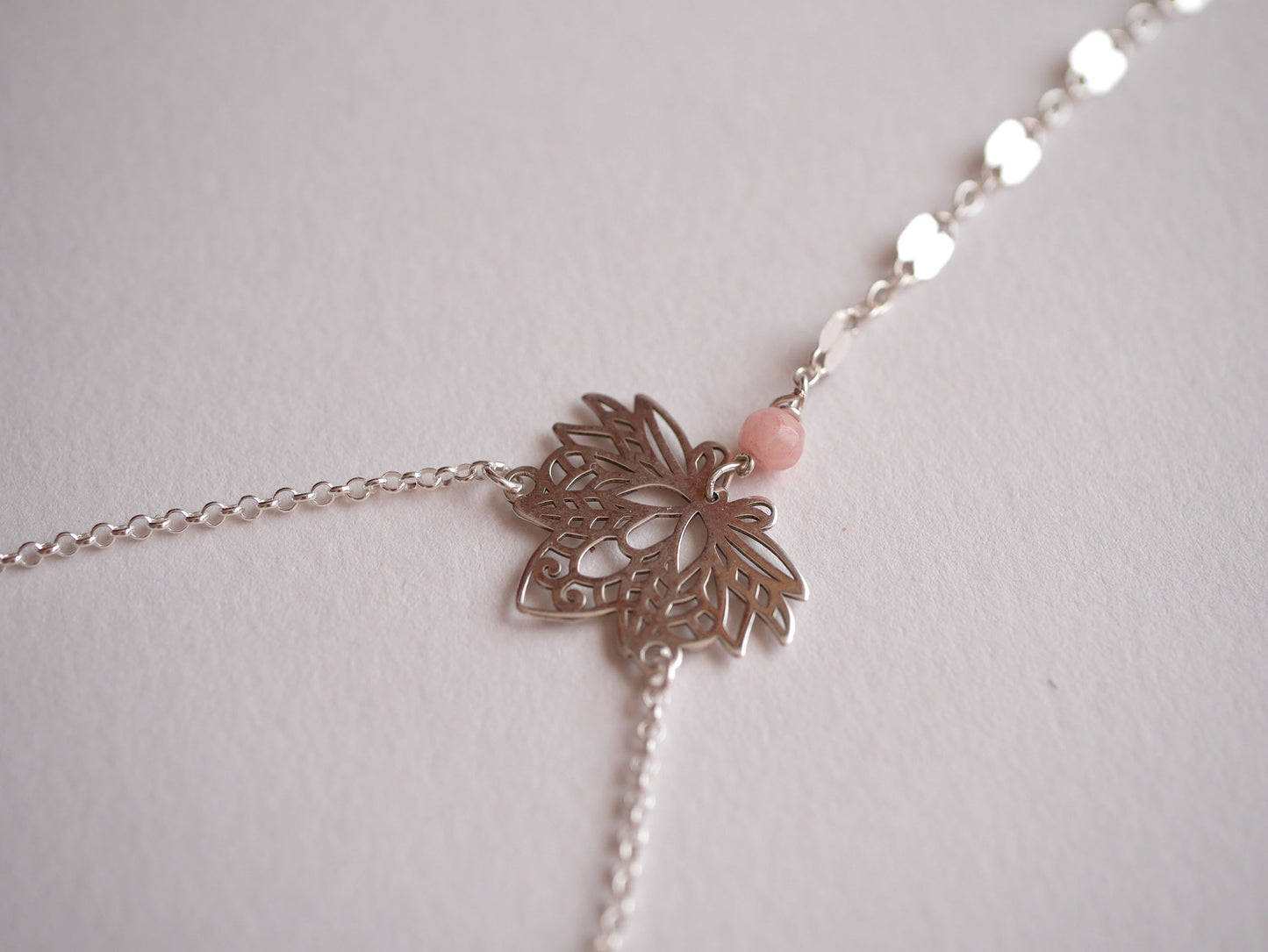 Bijoux de main Waterlily - Fleur de Nénuphare - Argent 925