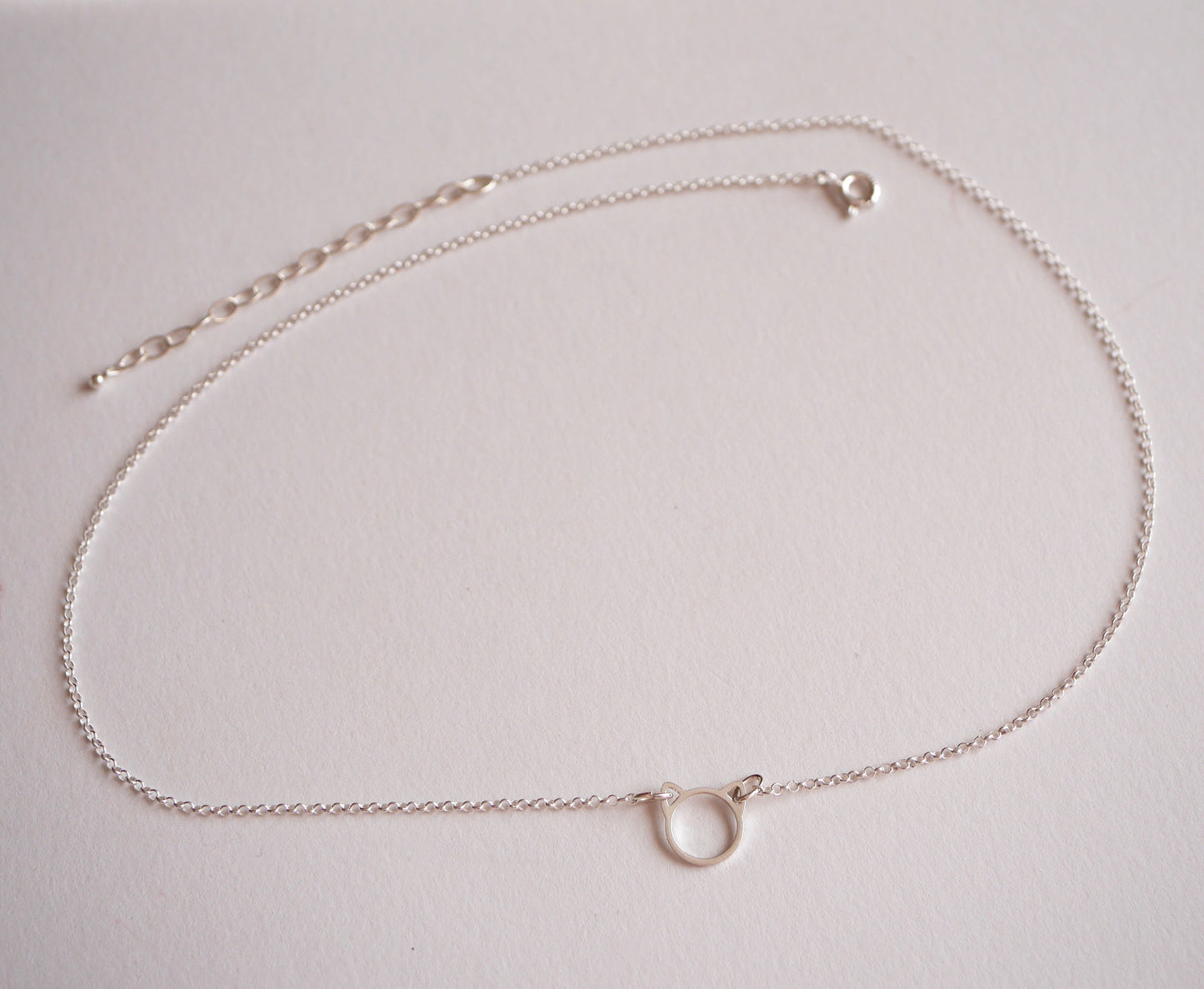 Collier Miaou - Tête de chat - Argent 925