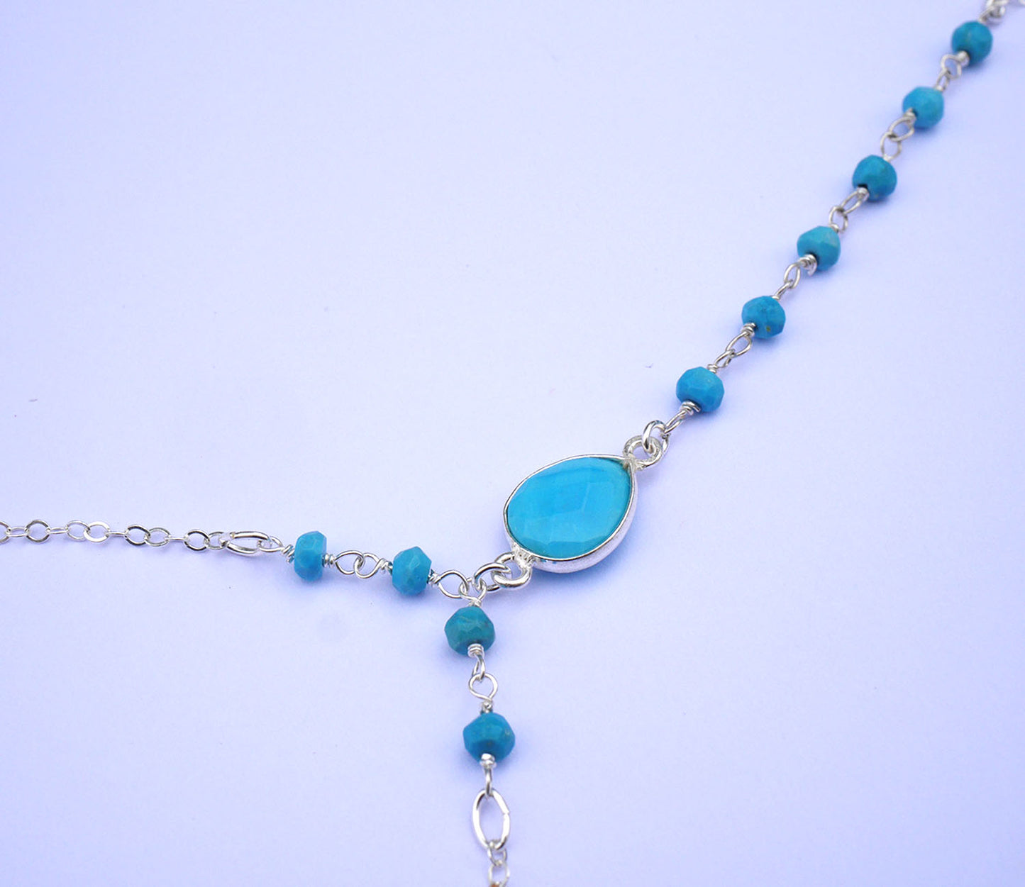 Bijoux de main Ondine - Pierres Turquoise - Argent 925