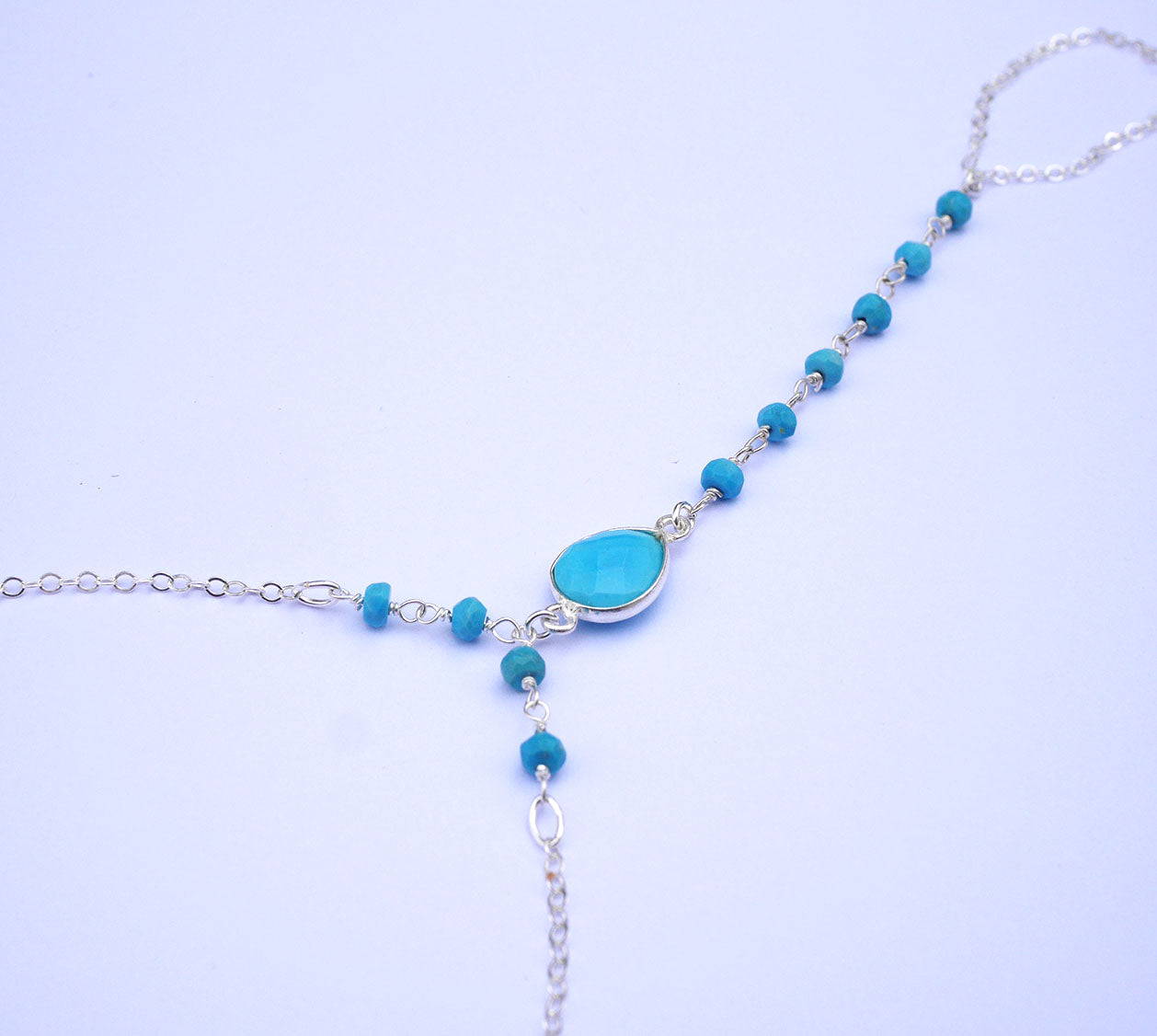 Bijoux de main Ondine - Pierres Turquoise - Argent 925