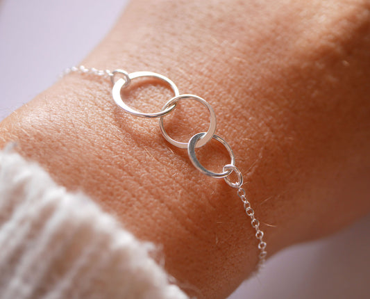 Bracelet Infinity 3 - Trois cercles - Argent 925