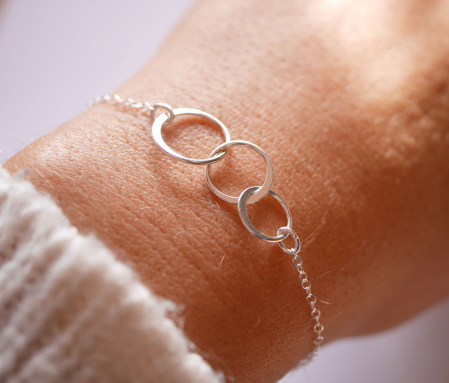 Bracelet Infinity 3 - Trois cercles - Argent 925