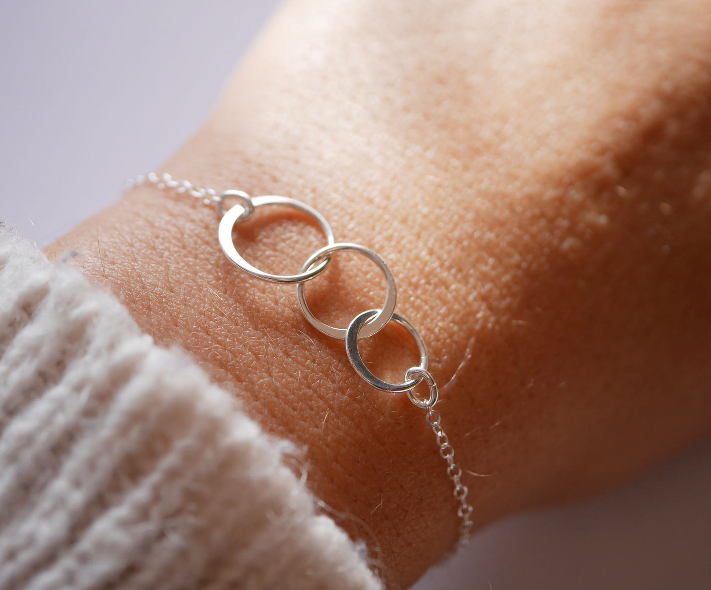 Bracelet Infinity 3 - Trois cercles - Argent 925