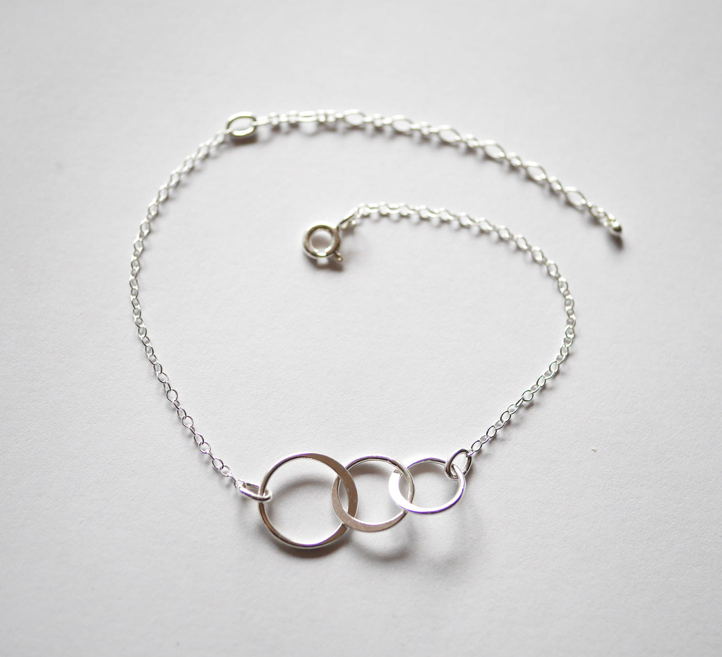 Bracelet Infinity 3 - Trois cercles - Argent 925