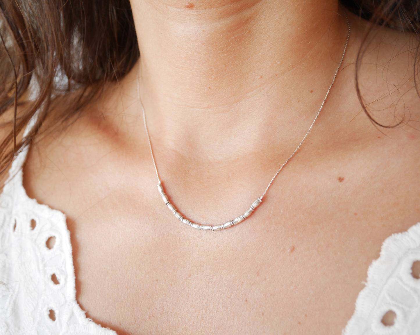 Collier Seminyak - Perles tube - Argent 925