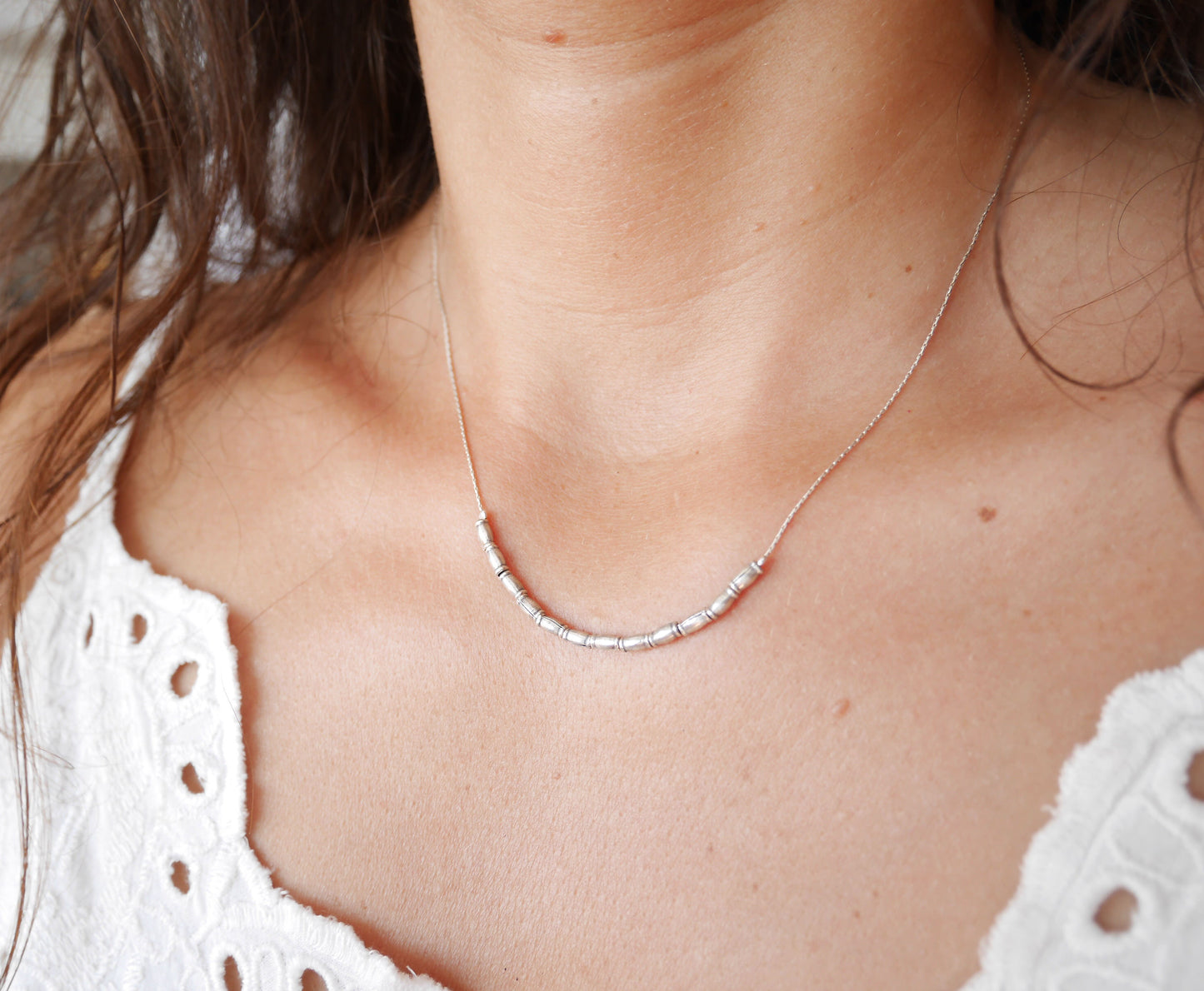 Collier Seminyak - Perles tube - Argent 925