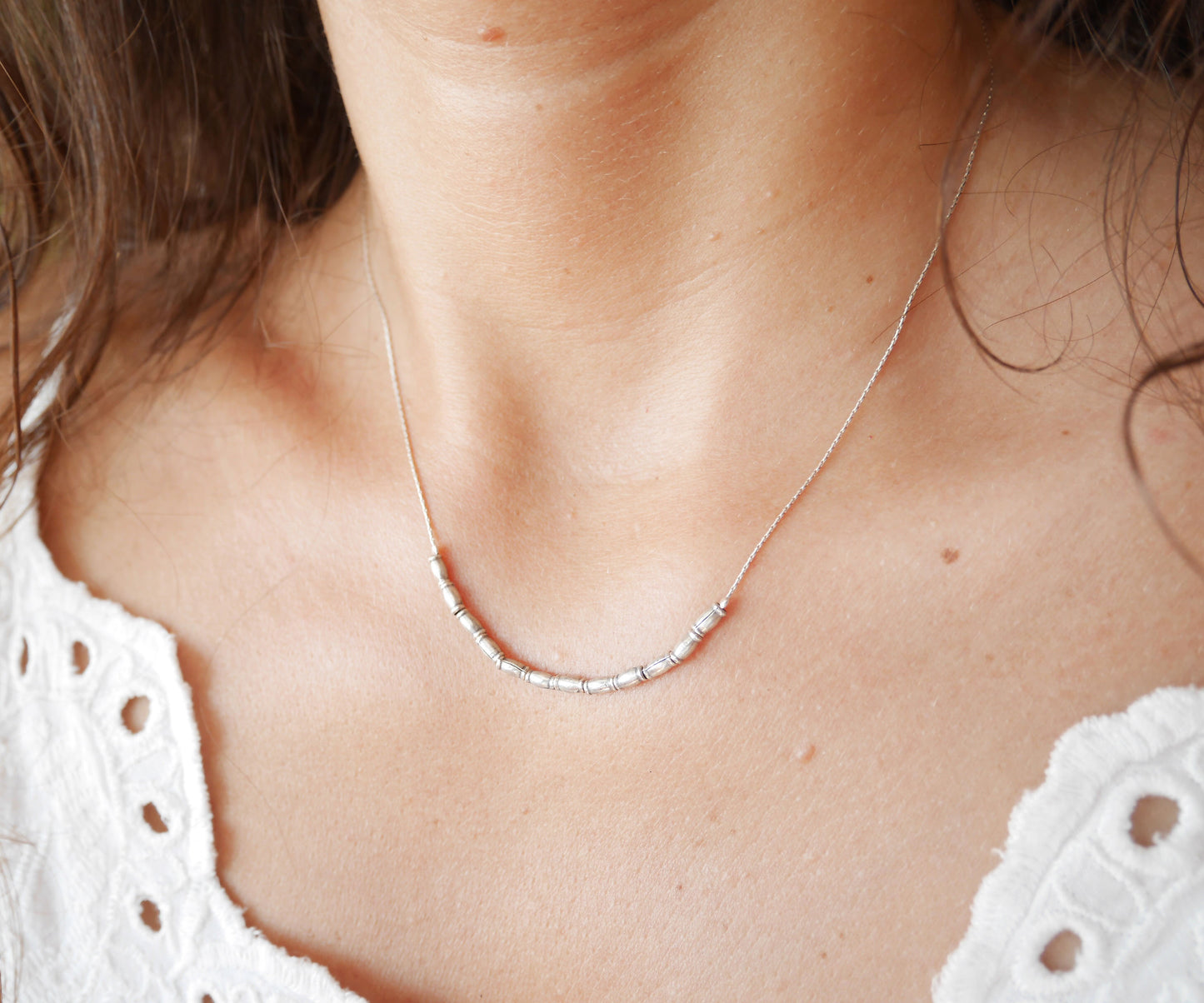 Collier Seminyak - Perles tube - Argent 925