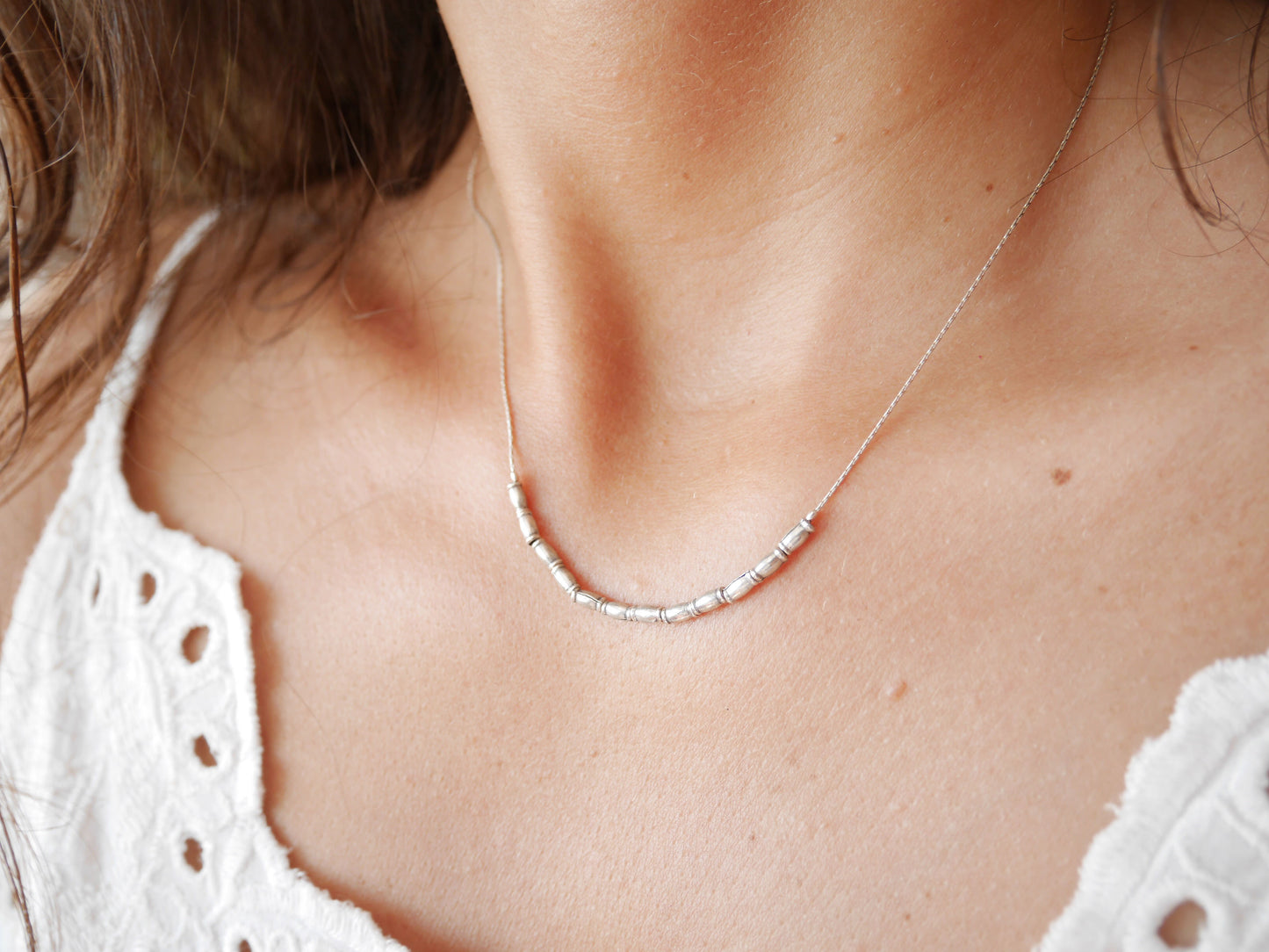 Collier Seminyak - Perles tube - Argent 925