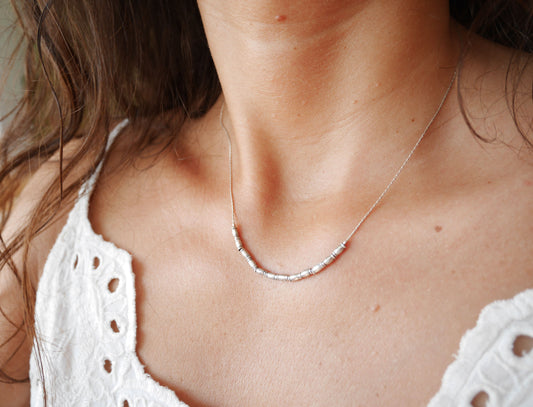 Collier Seminyak - Perles tube - Argent 925