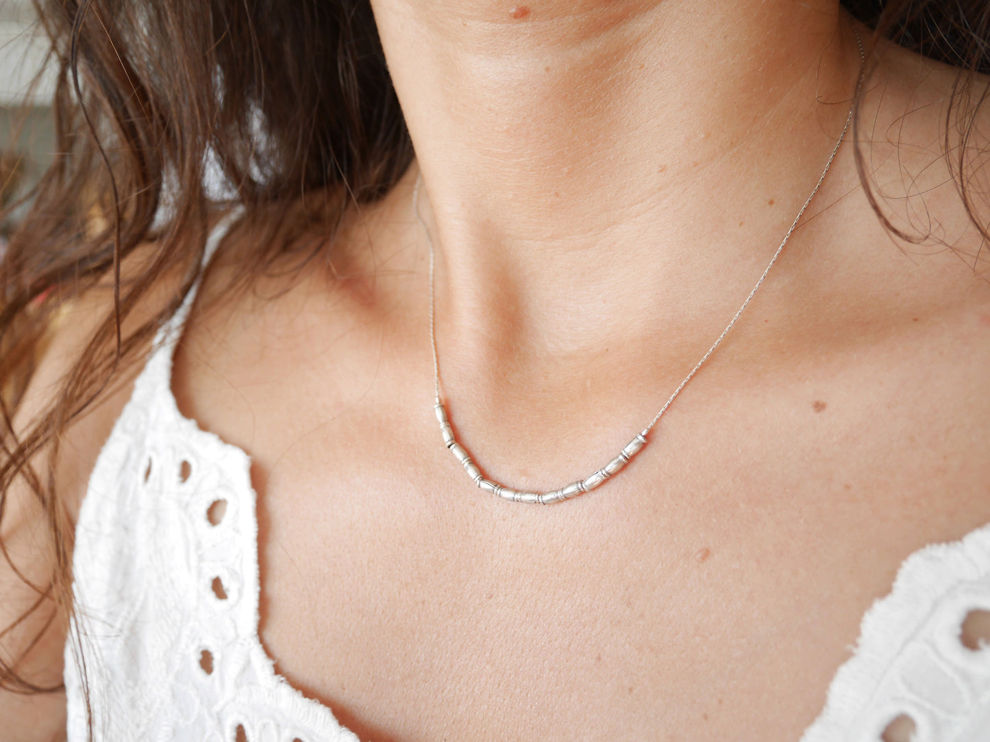 Collier Seminyak - Perles tube - Argent 925