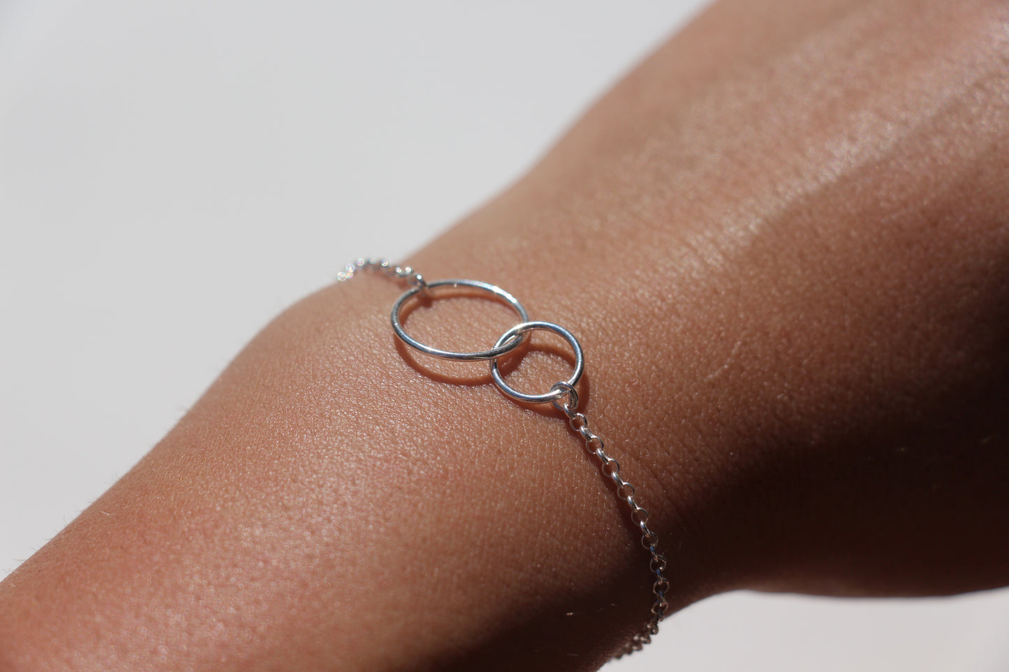 Bracelet Infinity - Double cercles liés - Argent 925