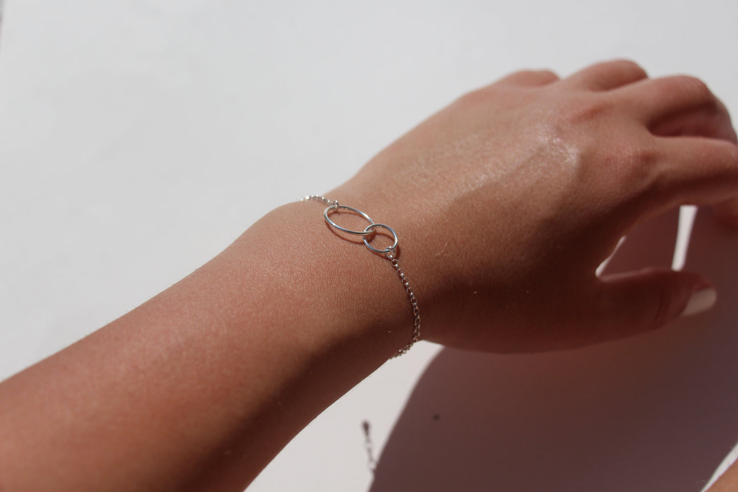 Bracelet Infinity - Double cercles liés - Argent 925