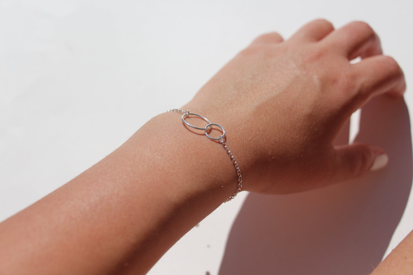 Bracelet Infinity - Double cercles liés - Argent 925