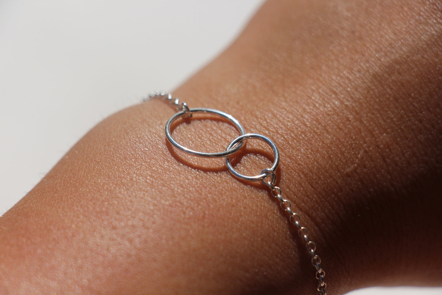 Bracelet Infinity - Double cercles liés - Argent 925