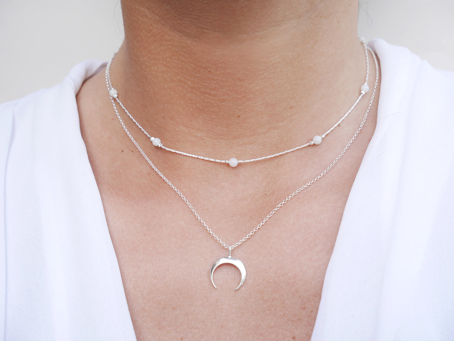 Collier Luna - Croissant de lune - Argent 925