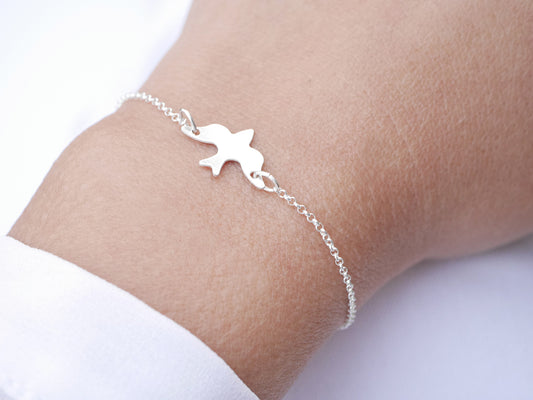 Bracelet Niellä - Oiseau Hirondelle - Argent 925